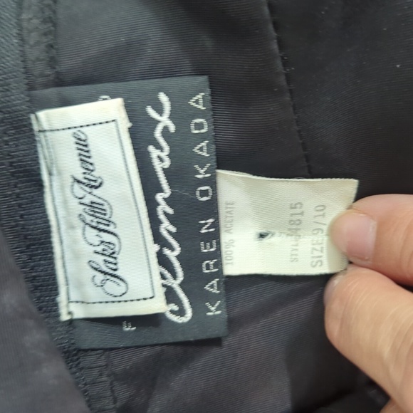 Vintage Karen Okada for David Howard Party Dress, Size 9/10 - Picture 10 of 12